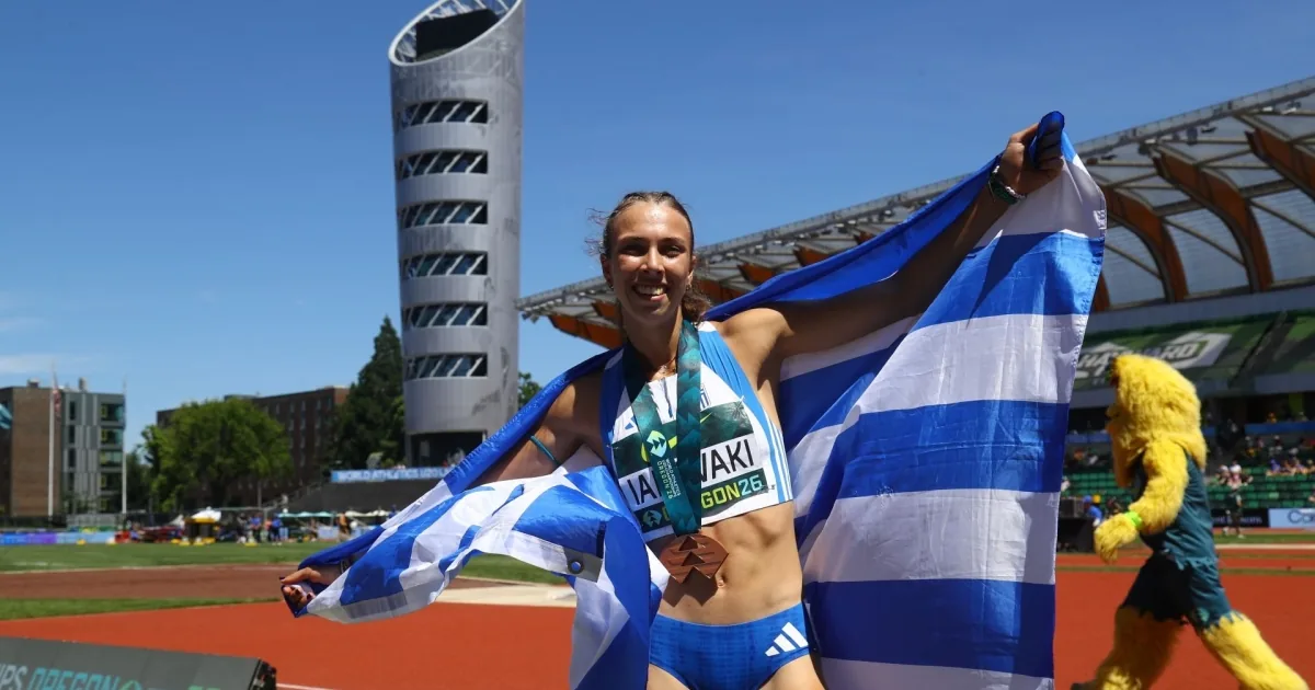Παγκόσμιο Κ20: Η Ελένη Ιακωβάκη πήρε το χάλκινο μετάλλιο στα 400μ εμπόδια, με πανελλήνιο ρεκόρ